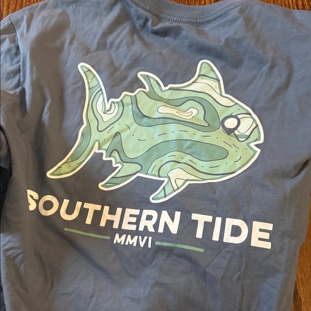 Southern Tide Steel Blue Graphic Tee - Picture 4 of 5